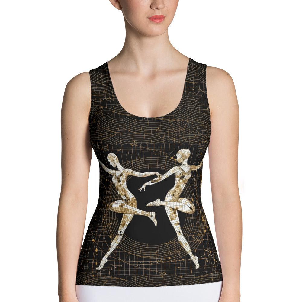 Serene Feminine Dance Style Sublimation Cut & Sew Tank Top - Beyond T-shirts