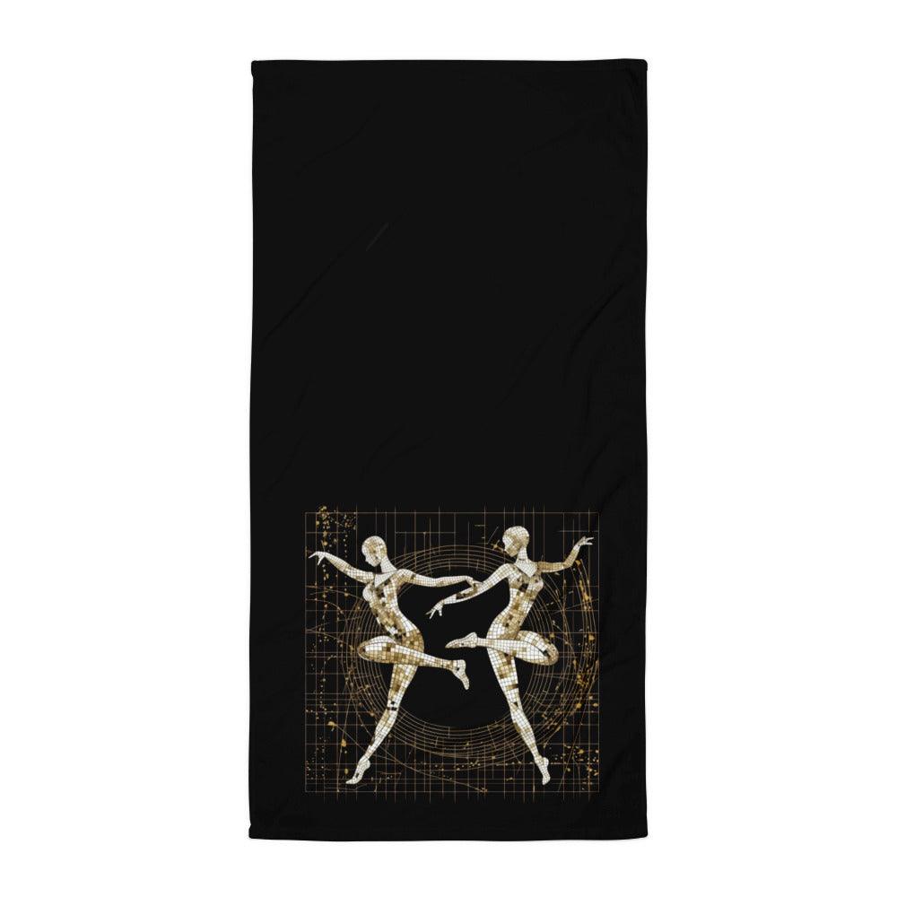 Soft and Absorbent Towel for Dance Practice - Serene Feminine Design