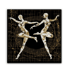 Serene Feminine Dance Style Wrapped Canvas - Beyond T-shirts