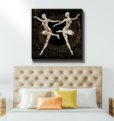 Serene Feminine Dance Style Wrapped Canvas - Beyond T-shirts