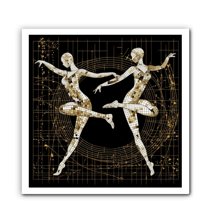 Serene Feminine Dance Style Wrapped Canvas - Beyond T-shirts