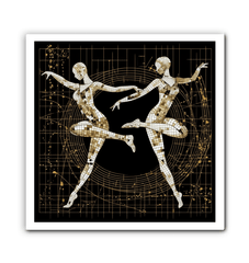 Serene Feminine Dance Style Wrapped Canvas - Beyond T-shirts