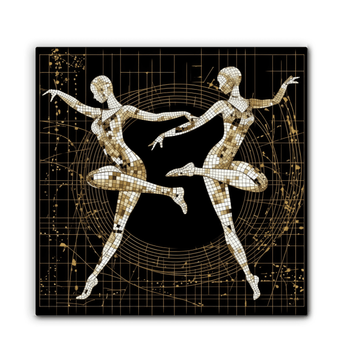 Serene Feminine Dance Style Wrapped Canvas - Beyond T-shirts