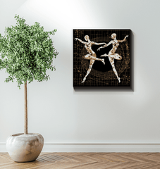 Serene Feminine Dance Style Wrapped Canvas - Beyond T-shirts