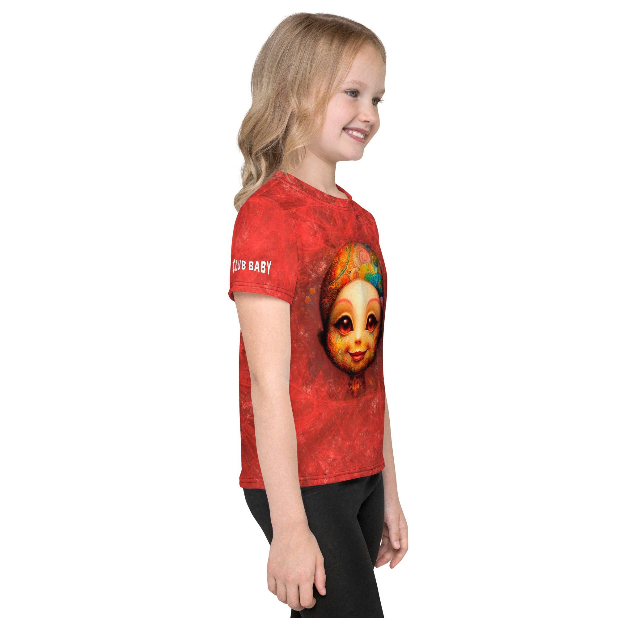 Serene Gaze of Fantasy children's t-shirt in vibrant colors and comfortable fit.