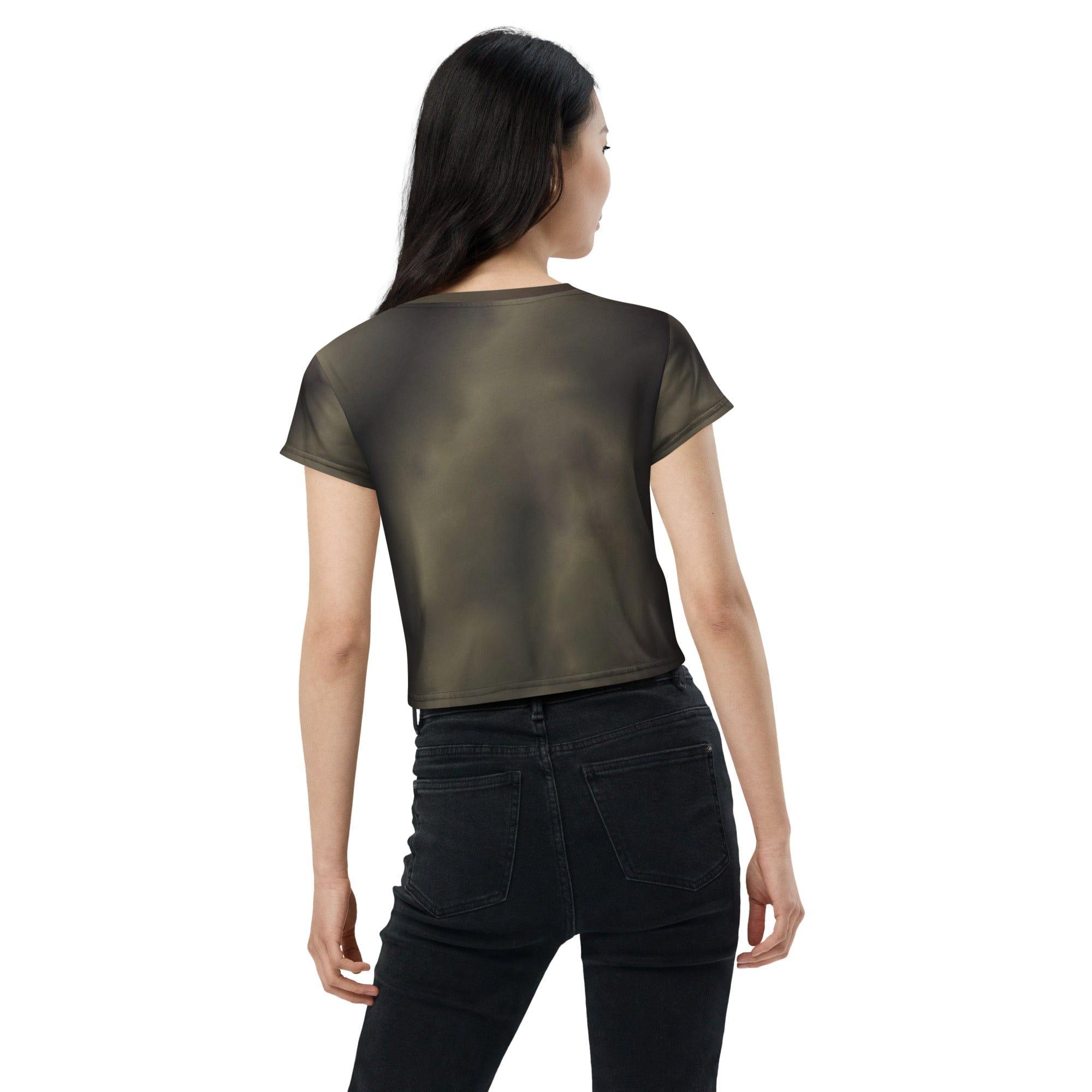 Serene Sanctuary All-Over Print Crop Tee - Beyond T-shirts