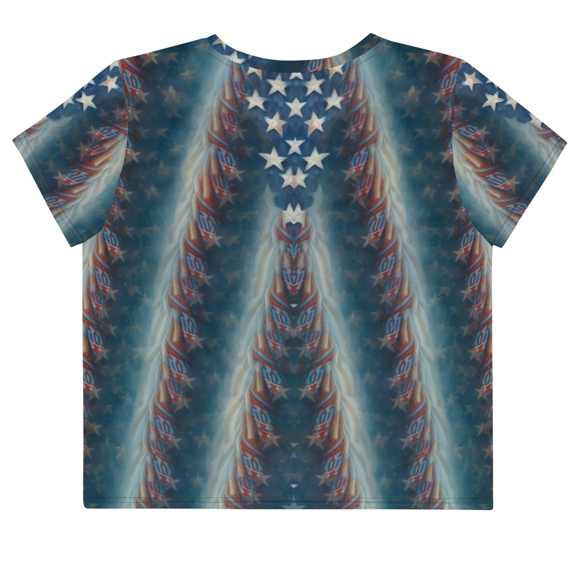 Serene Sanctuary All-Over Print Crop Tee - Beyond T-shirts