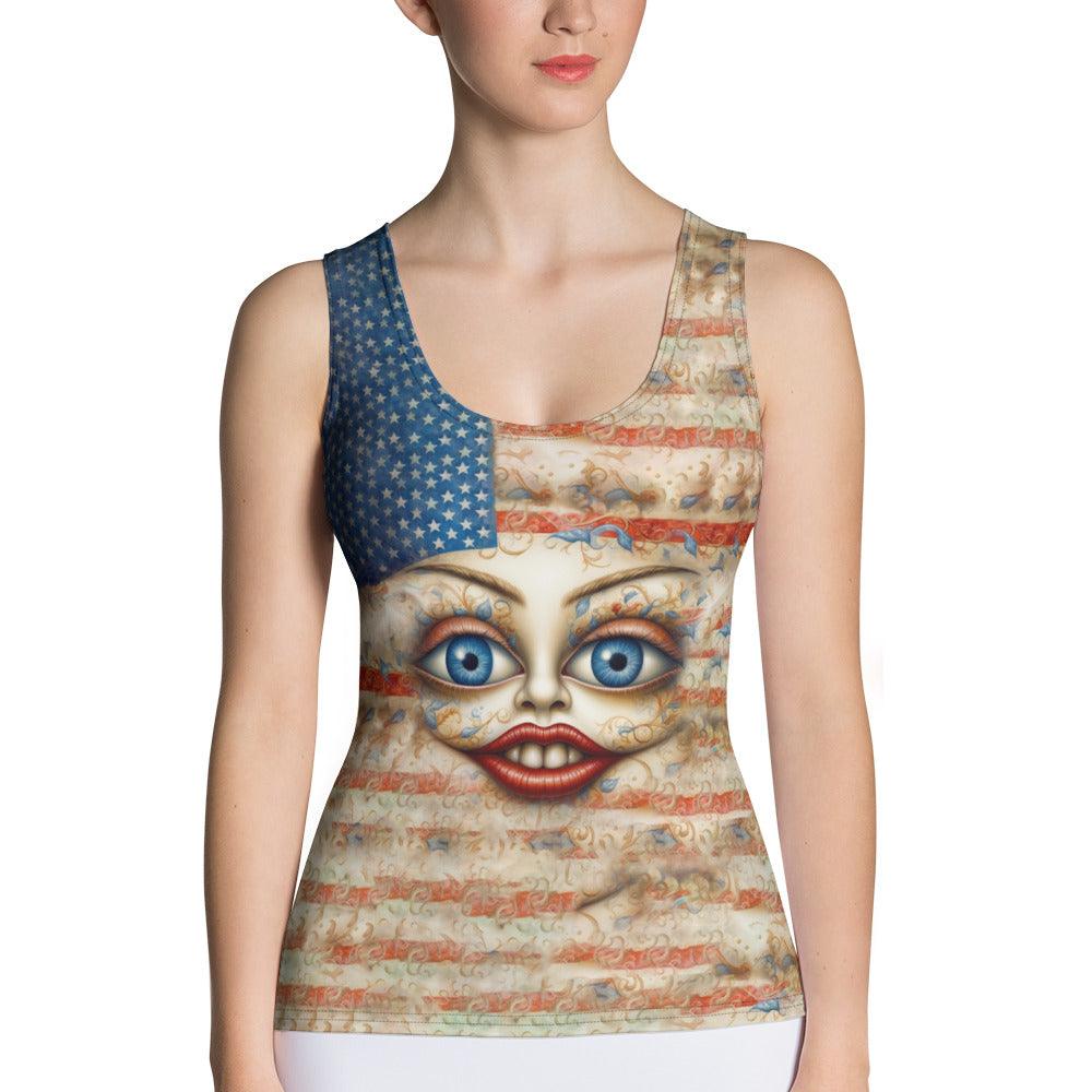 Serene Sanctuary Sublimation Cut & Sew Tank Top - Beyond T-shirts