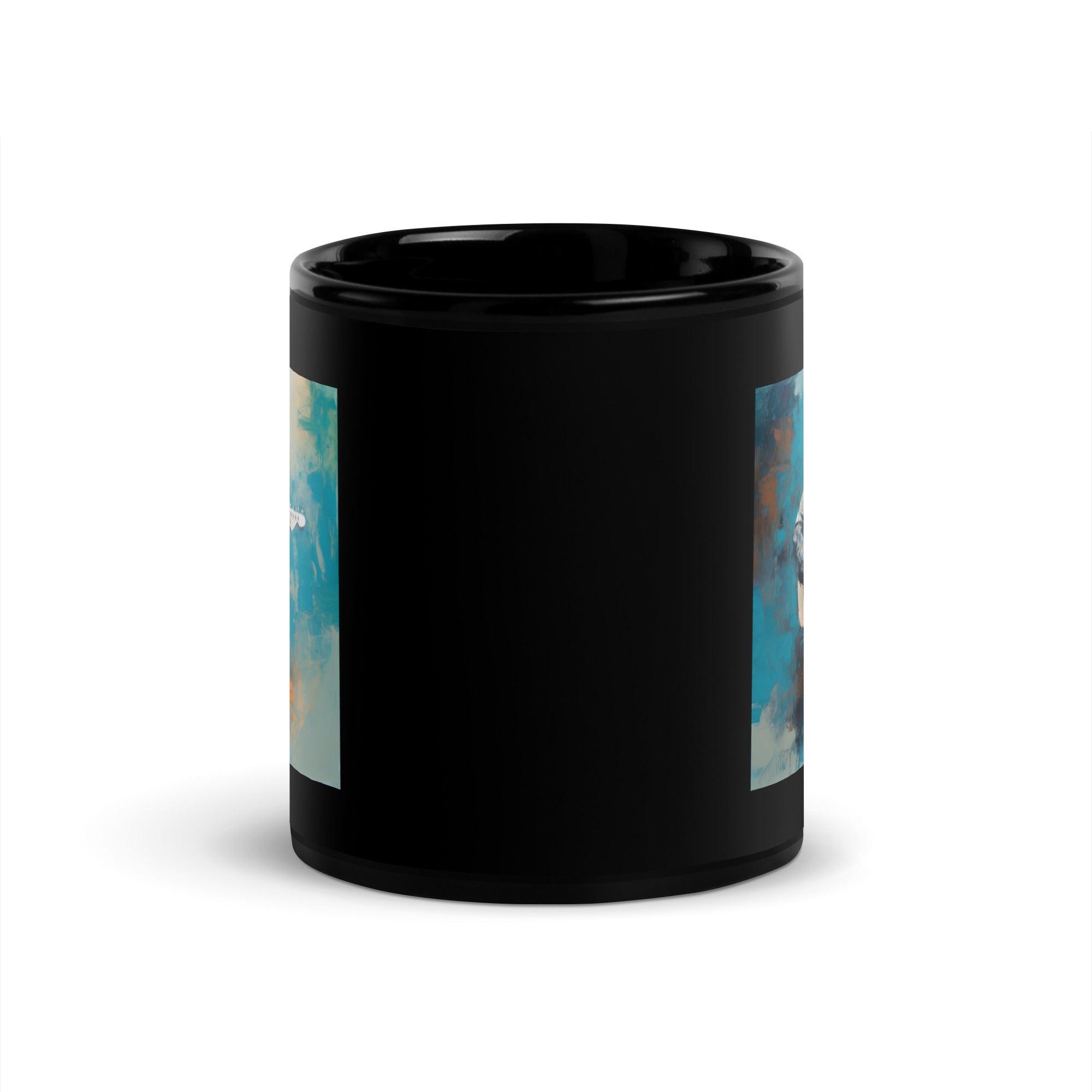 Shredding Solace Black Glossy Mug - Beyond T-shirts