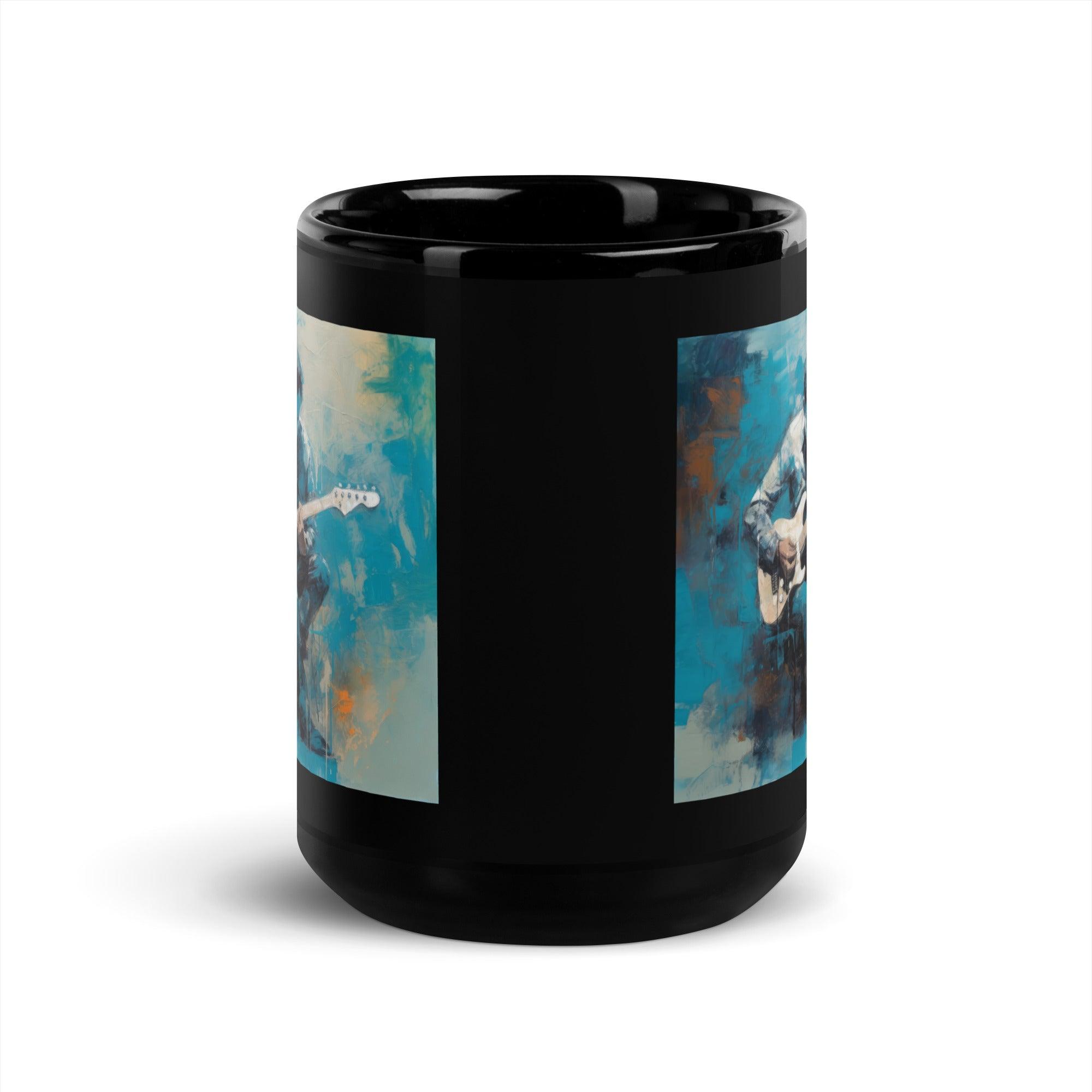 Shredding Solace Black Glossy Mug - Beyond T-shirts