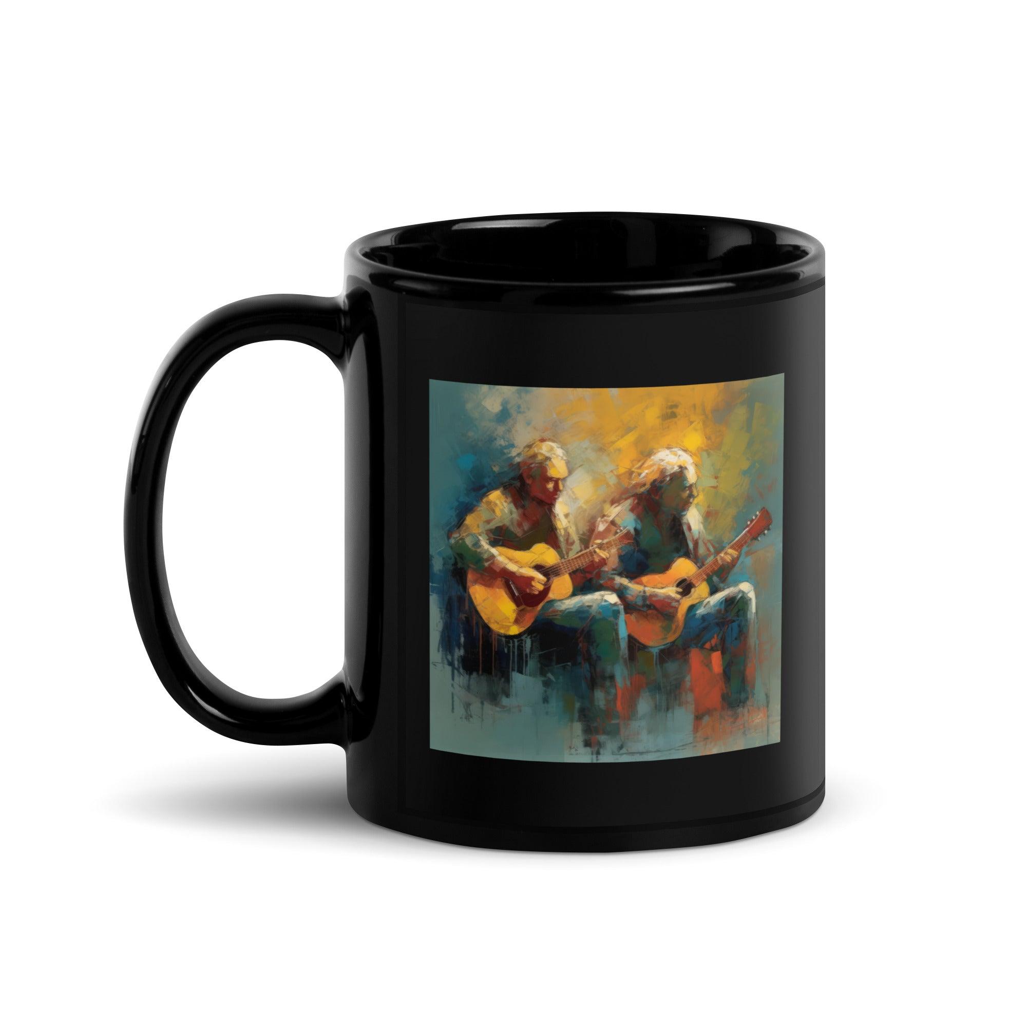 Shredding Symphony Black Glossy Mug - Beyond T-shirts