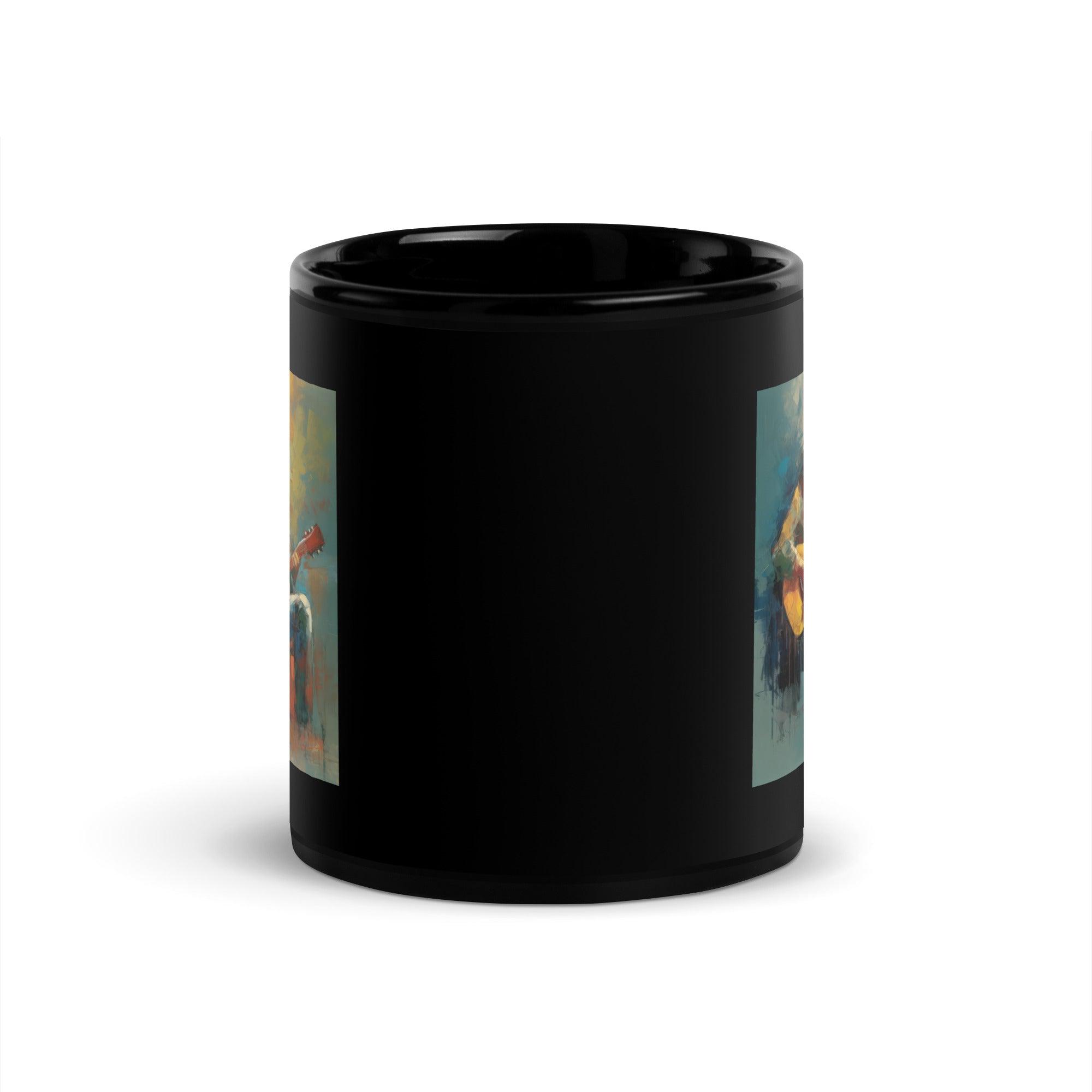 Shredding Symphony Black Glossy Mug - Beyond T-shirts