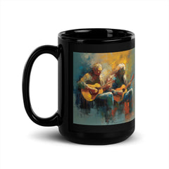 Shredding Symphony Black Glossy Mug - Beyond T-shirts