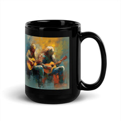 Shredding Symphony Black Glossy Mug - Beyond T-shirts