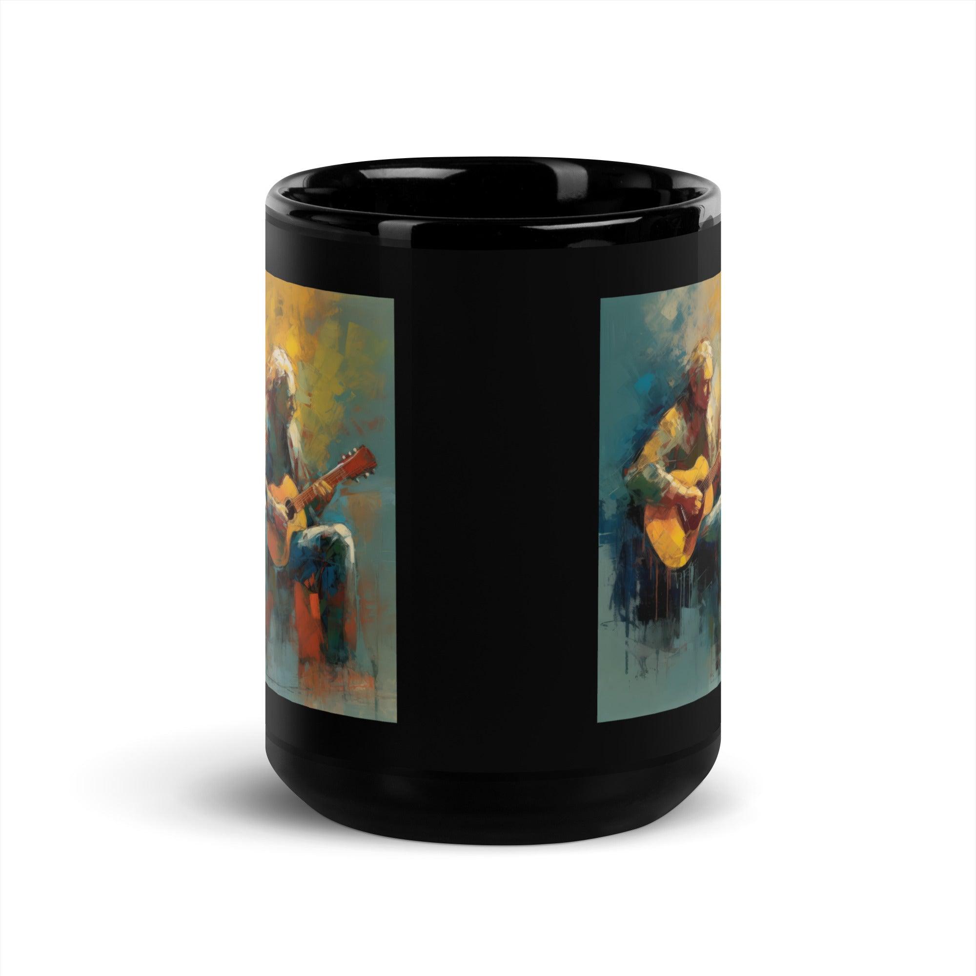 Shredding Symphony Black Glossy Mug - Beyond T-shirts