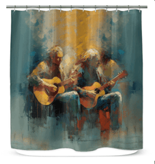 Shredding Symphony Shower Curtain - Beyond T-shirts