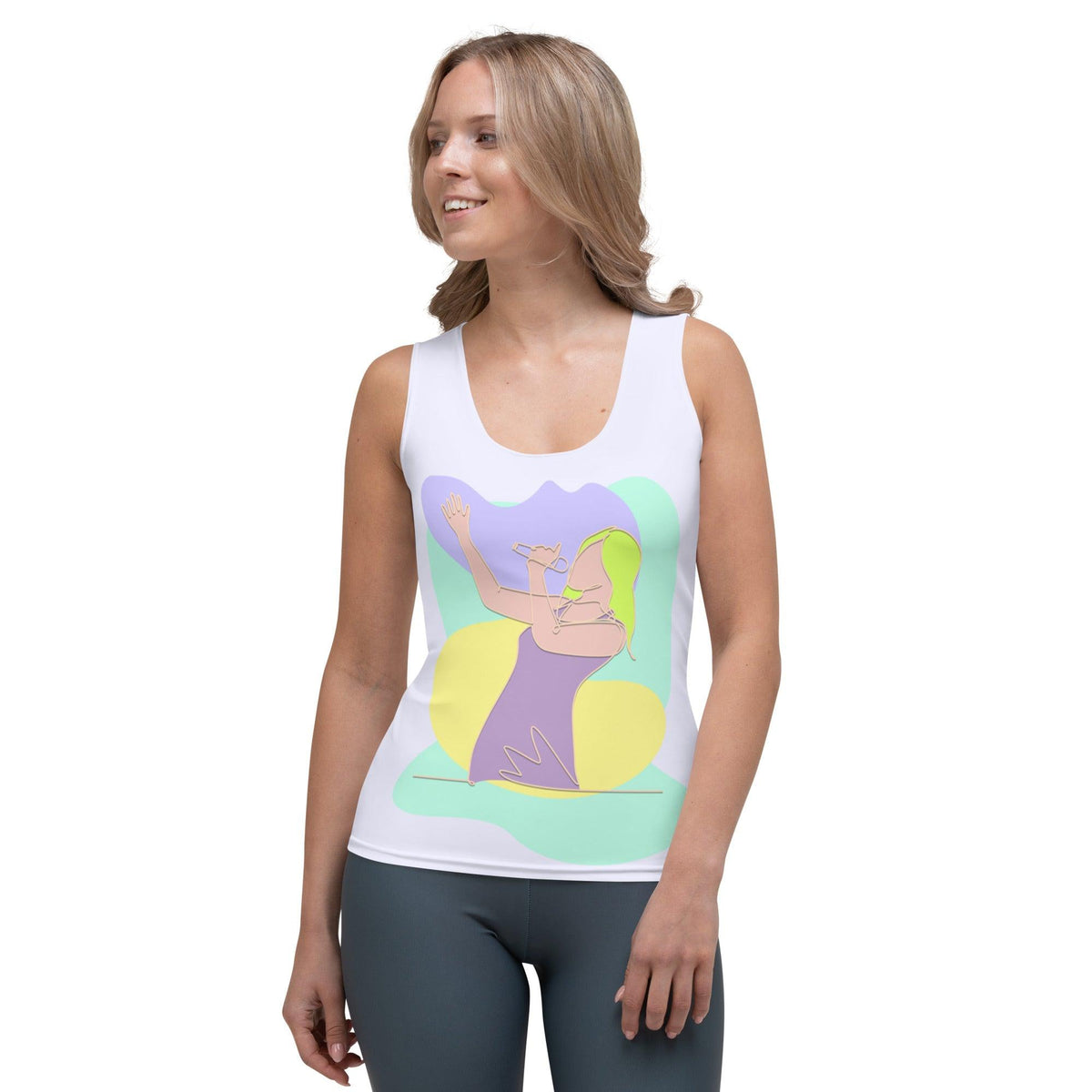 Singer Sublimation Tank Top - Front View