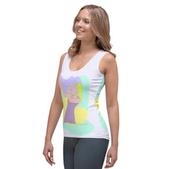 Singer Sublimation Tank Top - Fabric Detail