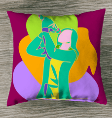 Singing Girl Indoor Pillow - Beyond T-shirts