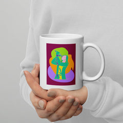 Singing Girl White Glossy Mug - Beyond T-shirts