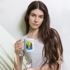 Singing Girl White Glossy Mug - Beyond T-shirts