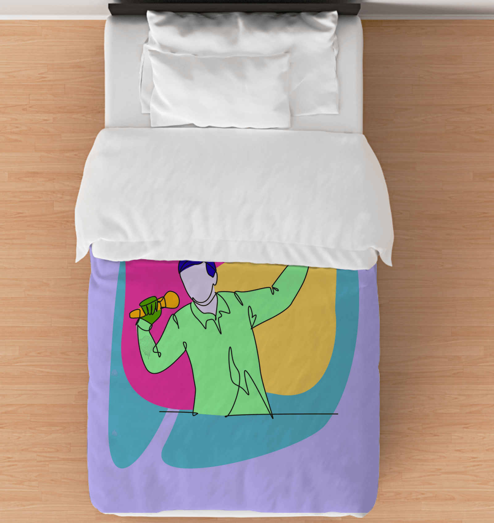 Singing Man Comforter - Twin - Beyond T-shirts