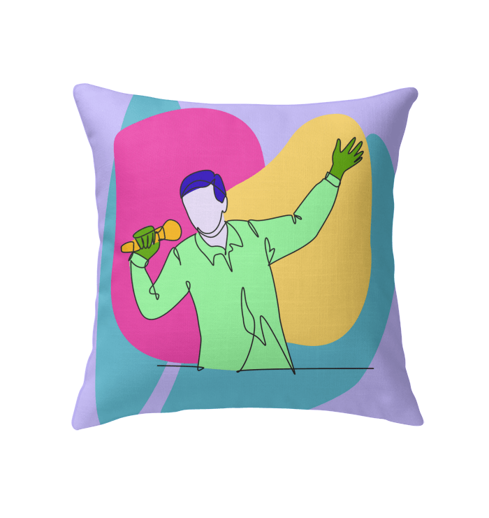 Singing man Indoor Pillow - Beyond T-shirts