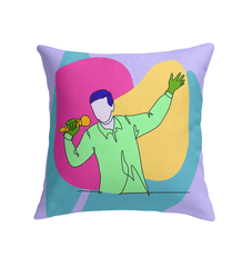 Singing man Indoor Pillow - Beyond T-shirts