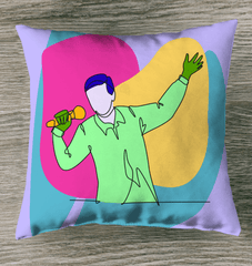 Singing man Indoor Pillow - Beyond T-shirts