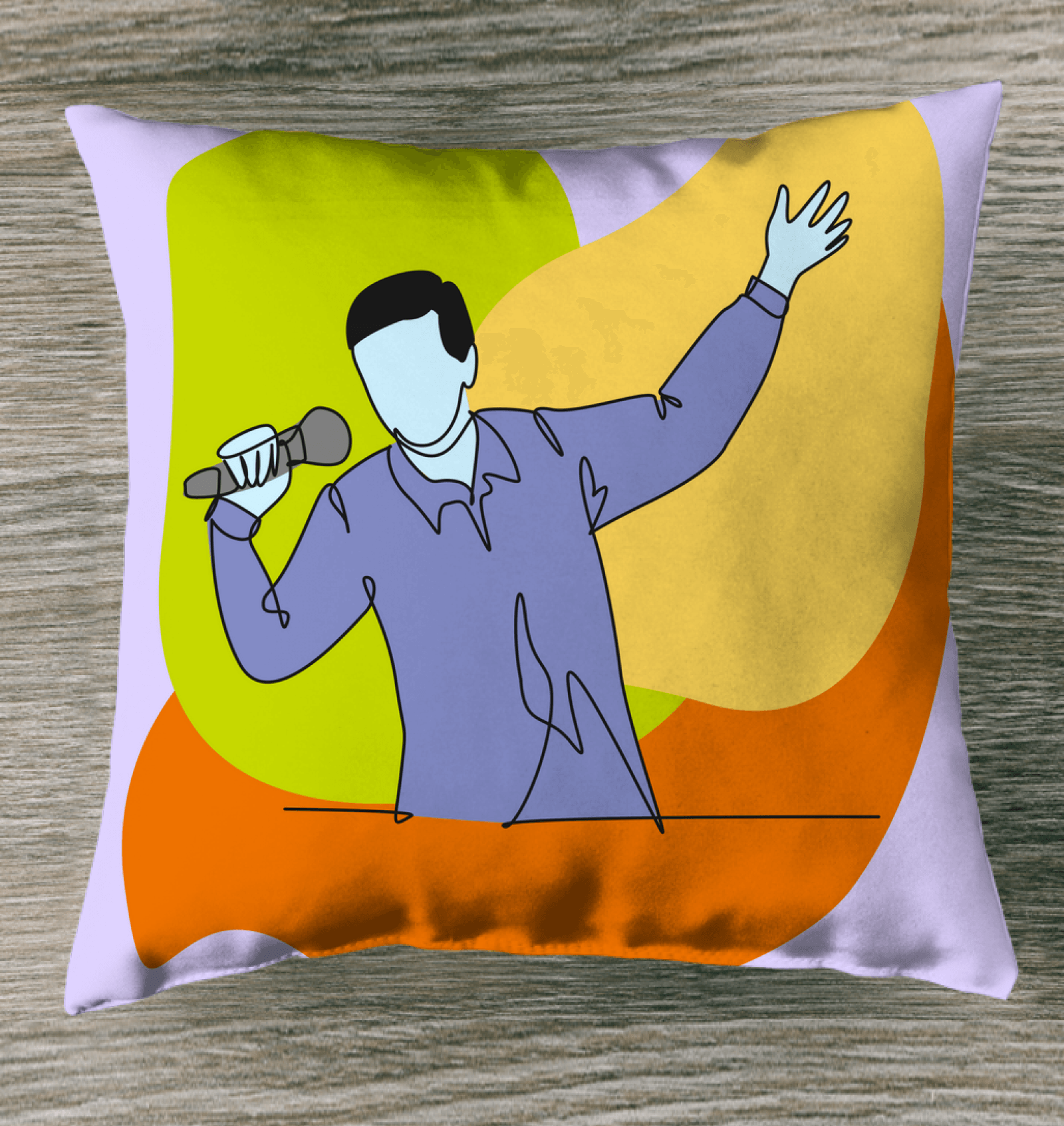 Singing Man Indoor Pillow - Beyond T-shirts