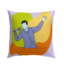 Singing Man Outdoor Pillow - Beyond T-shirts