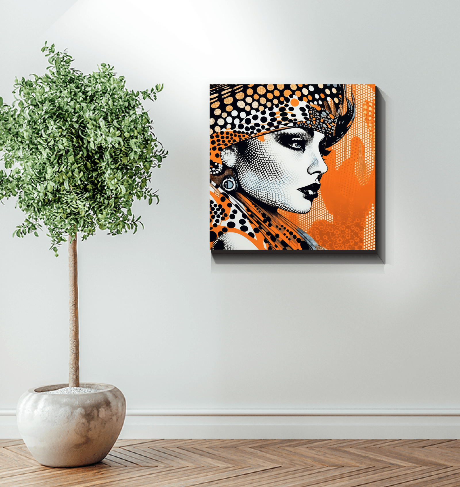 Minimalist sketch art canvas for contemporary home decor