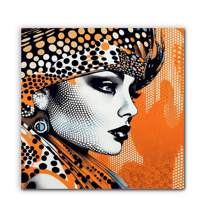 Stylish sketch simplification wrapped canvas for living room
