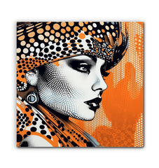 Stylish sketch simplification wrapped canvas for living room