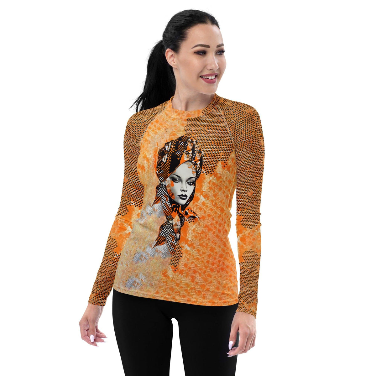 Sketch Symmetry Women's Rash Guard - Beyond T-shirts