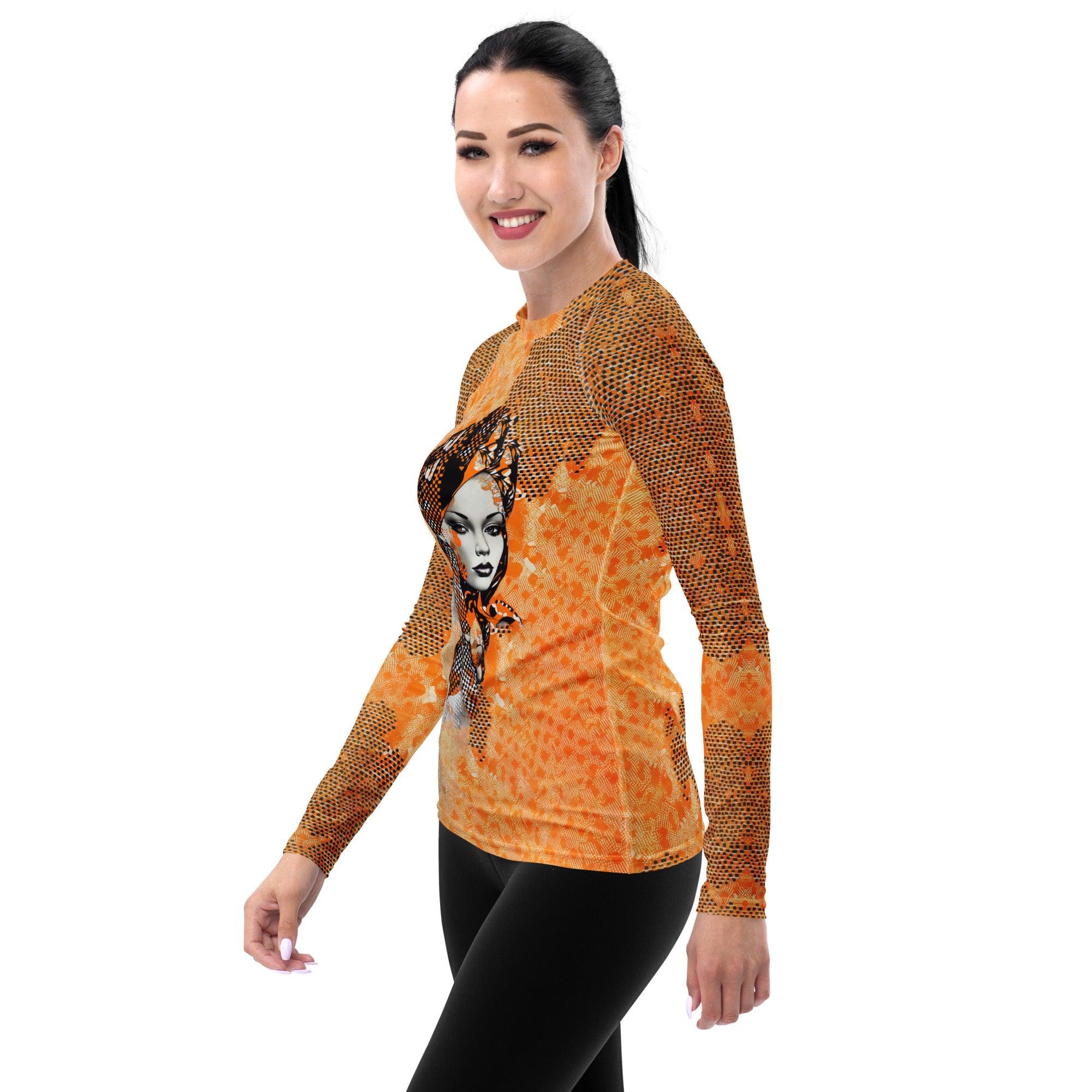 Sketch Symmetry Women's Rash Guard - Beyond T-shirts