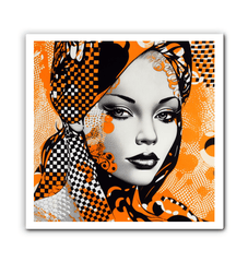 Contemporary sketch design on high-quality canvas