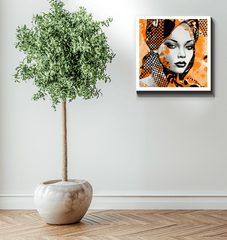 Minimalist sketch symmetry artwork for home decor