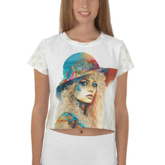 Sketchbook Sensation II All-Over Print Crop Tee - Beyond T-shirts