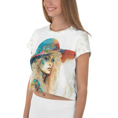 Sketchbook Sensation II All-Over Print Crop Tee - Beyond T-shirts