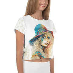 Sketchbook Sensation II All-Over Print Crop Tee - Beyond T-shirts