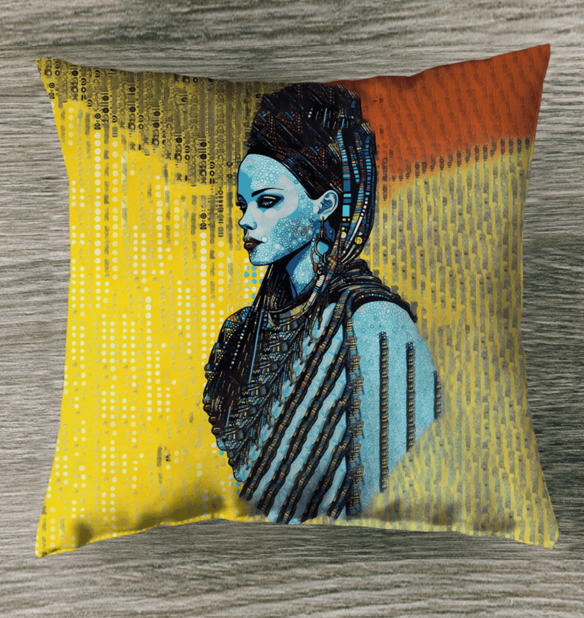 Sketchbook Sensation Indoor Pillow - Stylish Home Decor Accent