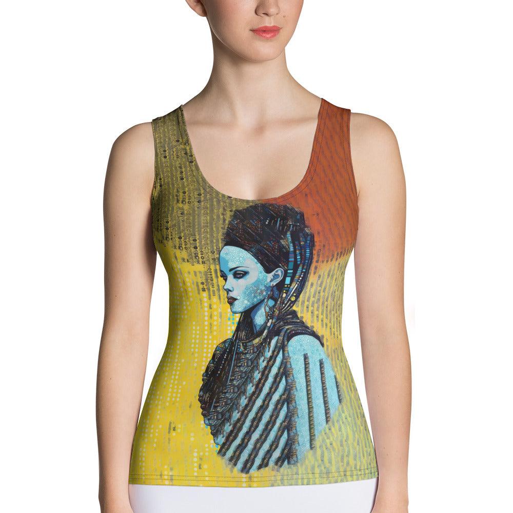 Sketchbook Sensation sublimation tank top front view