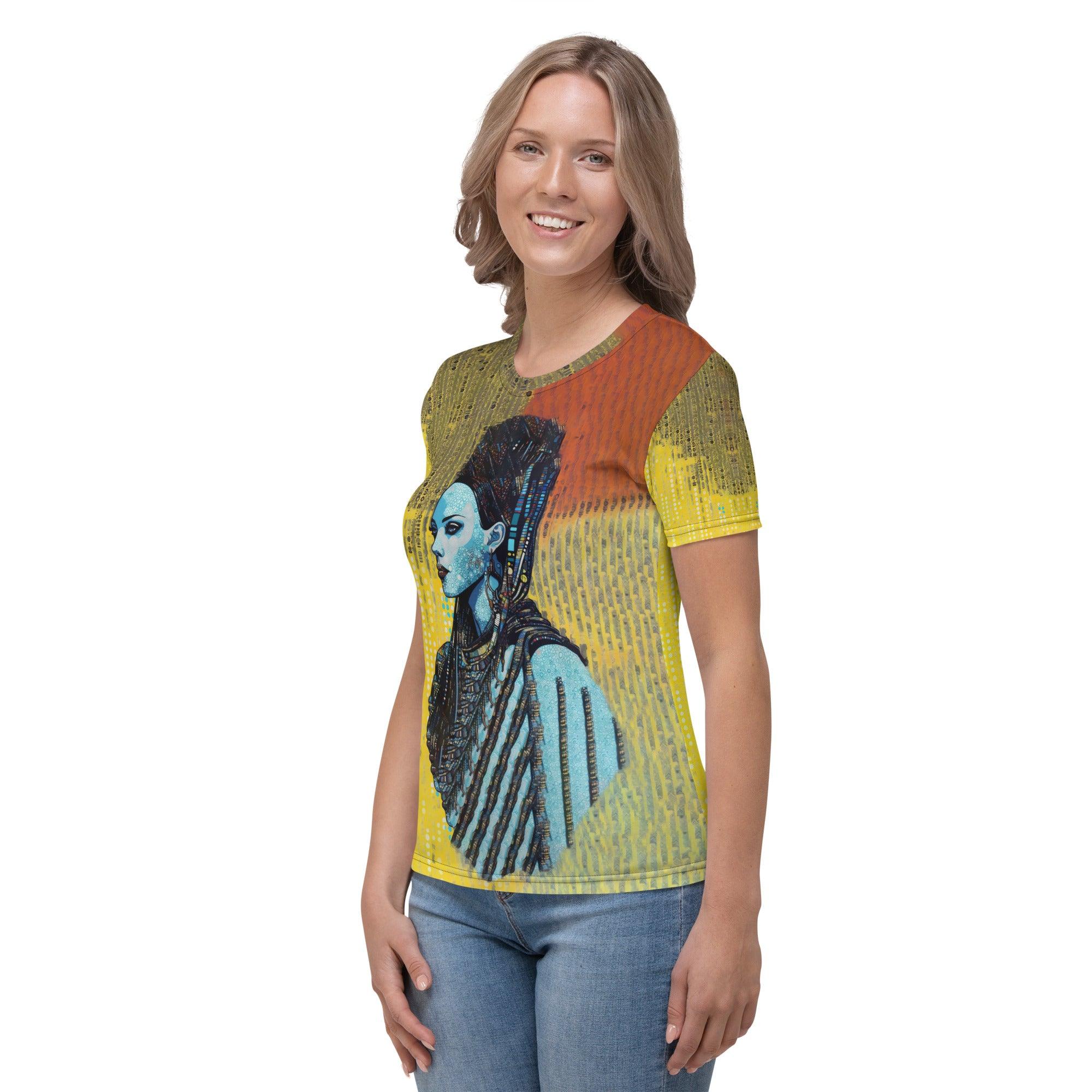 Creative art sensation women's t-shirt in style.