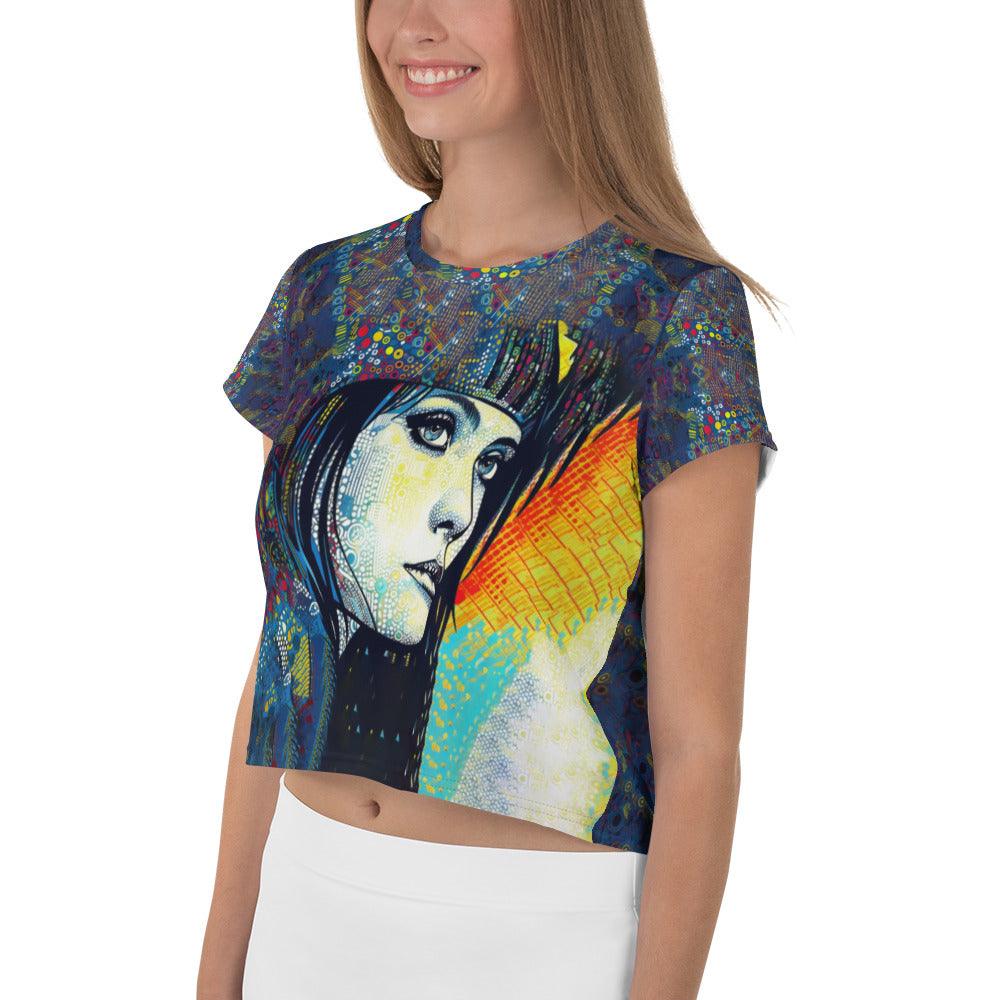 Fashionable Sketching Serenity II crop tee, perfect for any occasion.