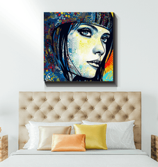 Detailed sketch art on durable wrapped canvas.