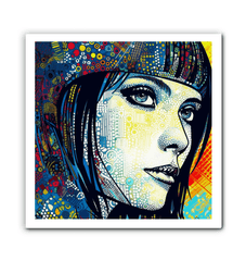 Artistic sketch decor for office walls.