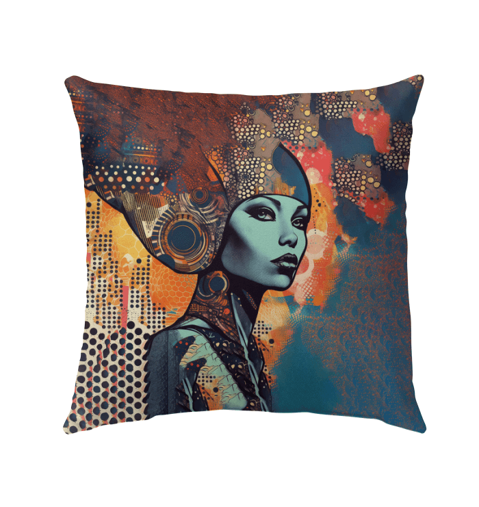Sketching Serenity Outdoor Pillow - Front View