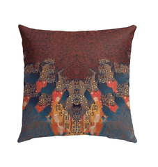 Outdoor Pillow with Sketching Serenity Design - Lifestyle Shot