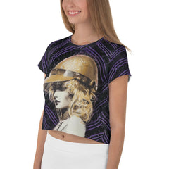 Sketching Skills All-Over Print Crop Tee - Beyond T-shirts